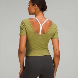 Lululemon Lululemon Align™ Short Sleeve Tee In Olive Green